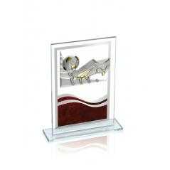 Trofeo de cristal para aplique