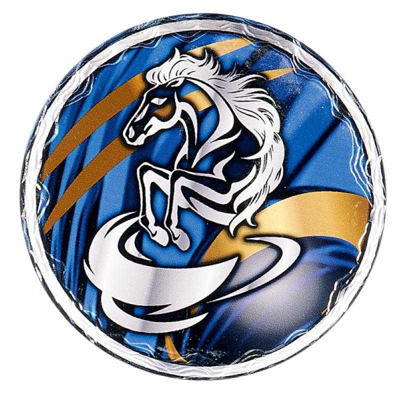 Disco cristal caballos