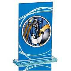 Trofeo de cristal para aplique