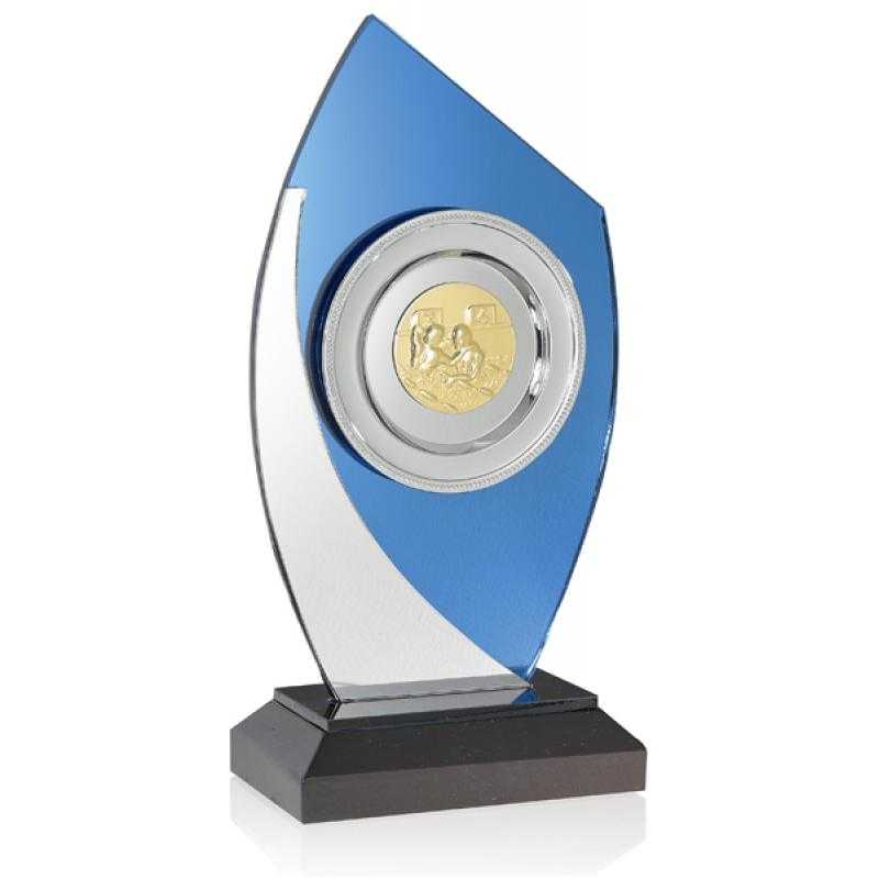 Trofeo de cristal portadiscos