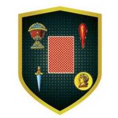 Aplique alumino cartas españolas