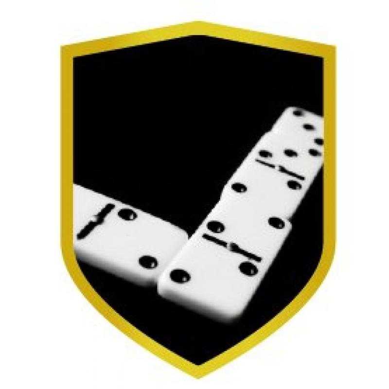 Aplique aluminio domino
