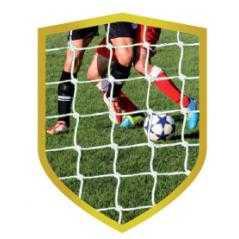 Aplique aluminio futbol