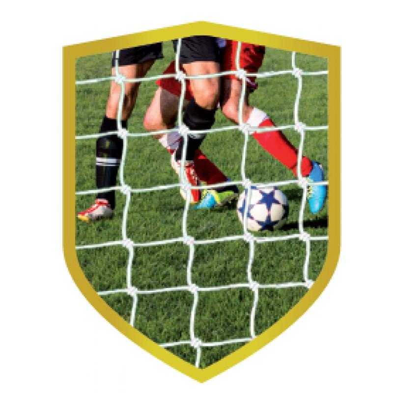 Aplique aluminio futbol