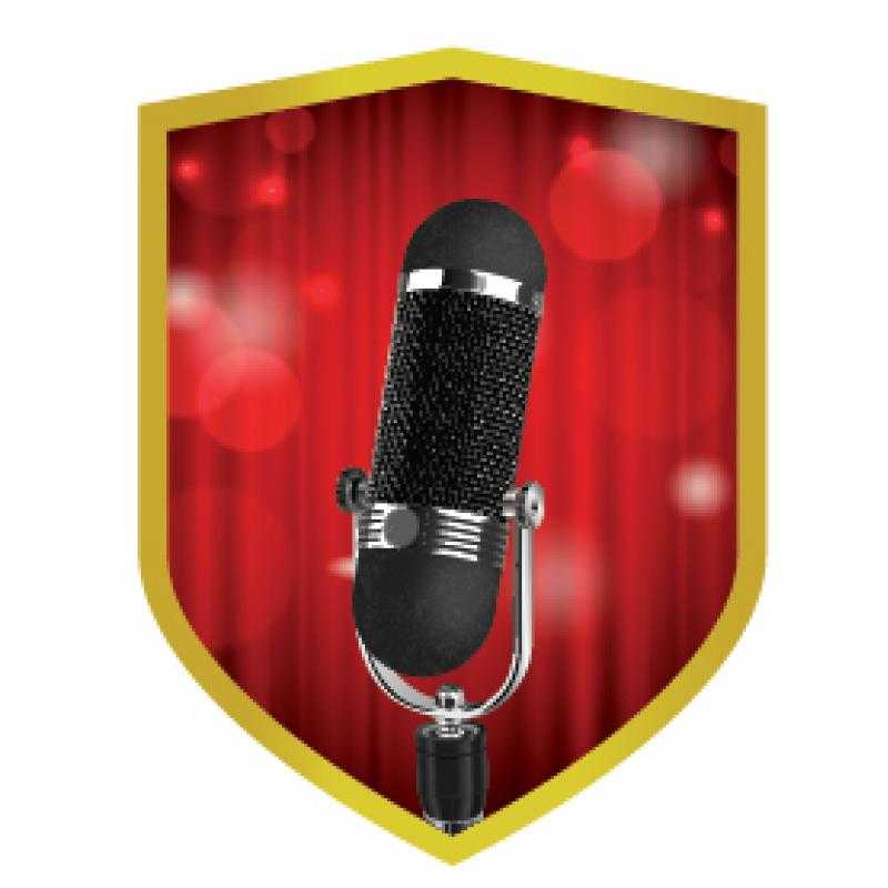 Aplique aluminio musica