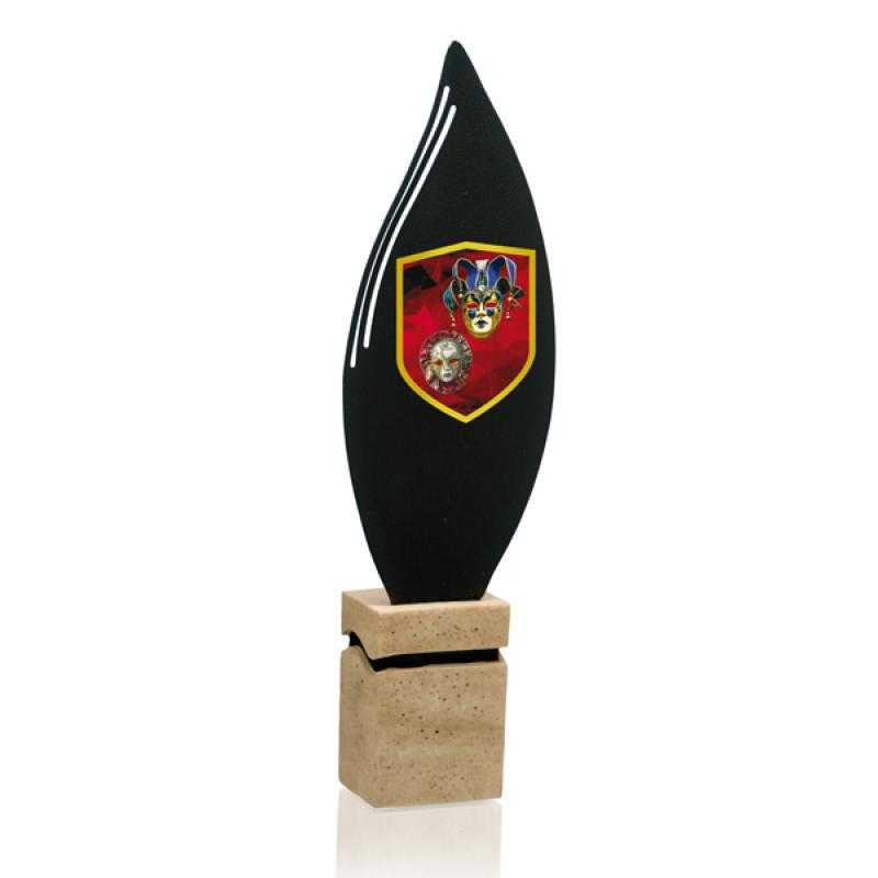 Trofeo de metal para aplique serie v