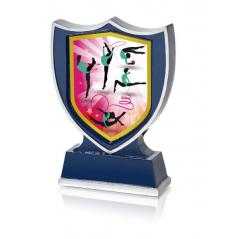 Trofeo de resina para aplique serie v