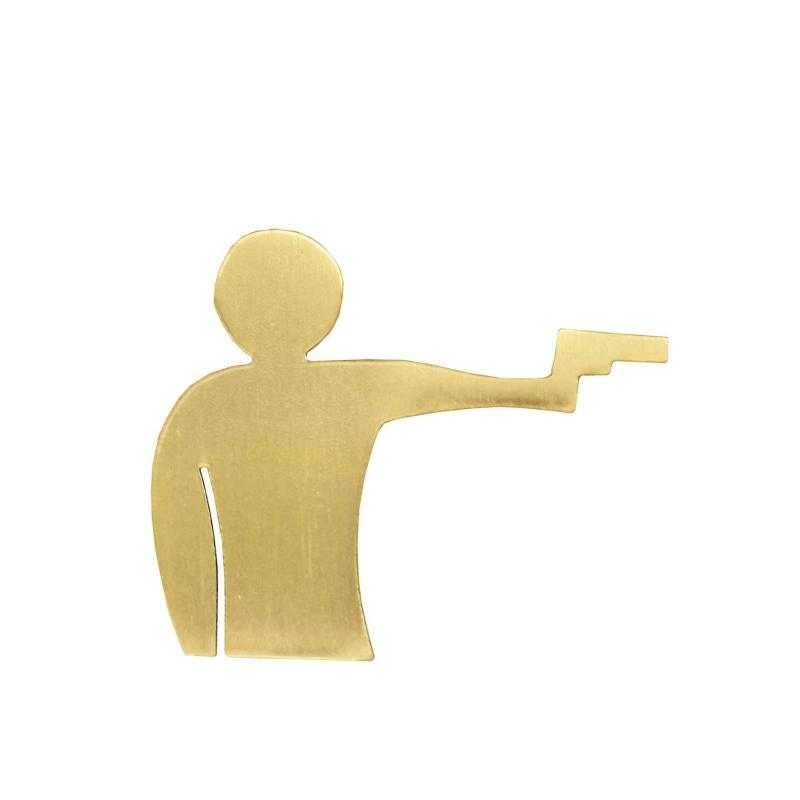 Alegoria soldart tiro con pistola