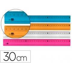 Regla liderpapel 30 cm aluminio colores surtidos