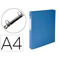 Carpeta de 2 anillas 30 mm redondas exacompta clean safe din a4 cartón forrado azul - Imagen 1