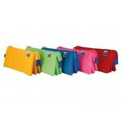 Portatodo escolar oxford kangoo kids triple colores surtidos 220x80x100 mm