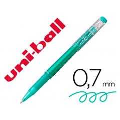 Rotulador uni-ball roller uf-222 tinta gel borrable 0,7 mm verde
