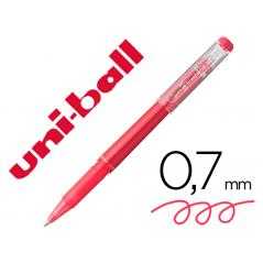 Rotulador uni-ball roller uf-222 tinta gel borrable 0,7 mm rojo