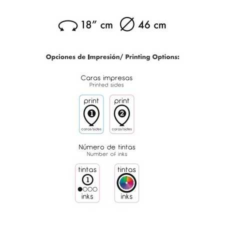 Globo poliamida 18 cm perímetro 46cm diámetro