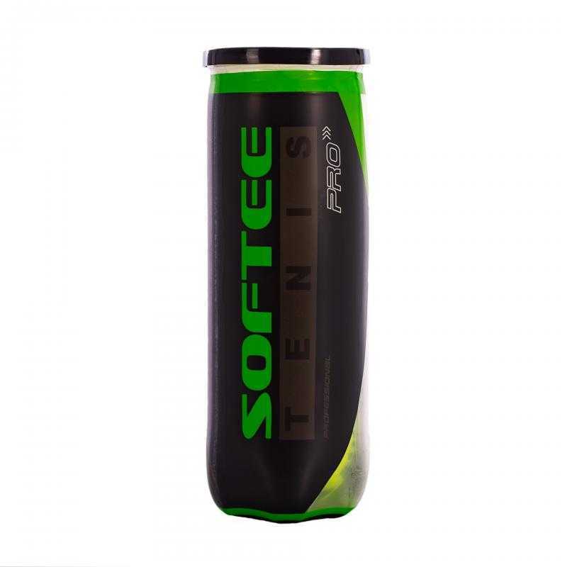 Bote 3 pelotas tenis softee pro