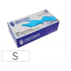 Guantes de nitrilo bestsafe talla s caja de 100 unidades - Imagen 1