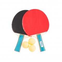Set 2 palas y 3 bolas ping pong eqsi