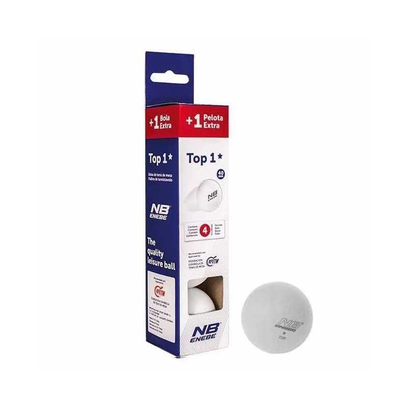 Caja 3 mas 1 pelotas enebe top 1 estrella 40 mm