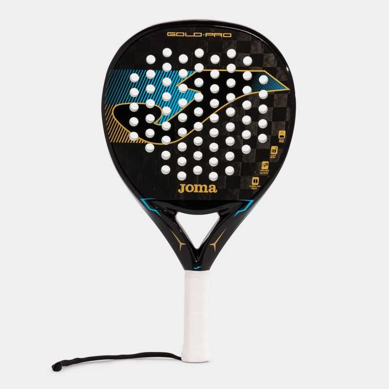 Pala de pádel gold pro joma negro turquesa