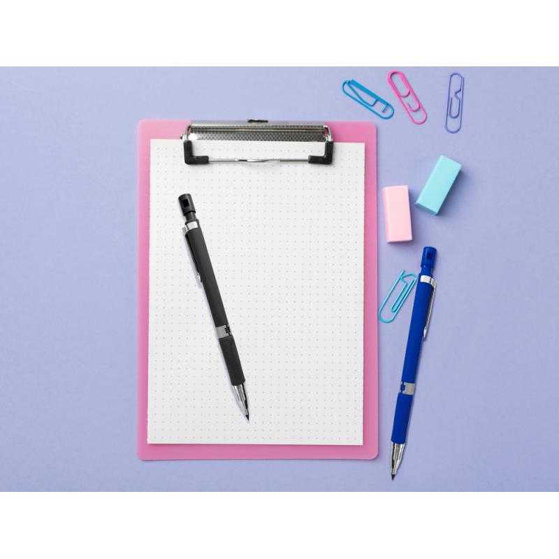 Portaminas liderpapel 2mm con sujecion ergonomica tacto suave con afilaminas colores mate surtidos