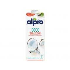 Bebida de coco alpro sin azucar con calcio y vitaminas brik de 1 litro
