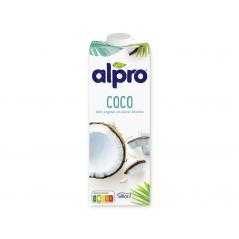 Bebida de coco con arroz alpro 100% vegetal sin azucar con calcio y vitaminas brik de 1 litro
