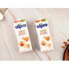 Bebida de almendra alpro 100% vegetal sin azucar con calcio y vitaminas brik de 1 litro
