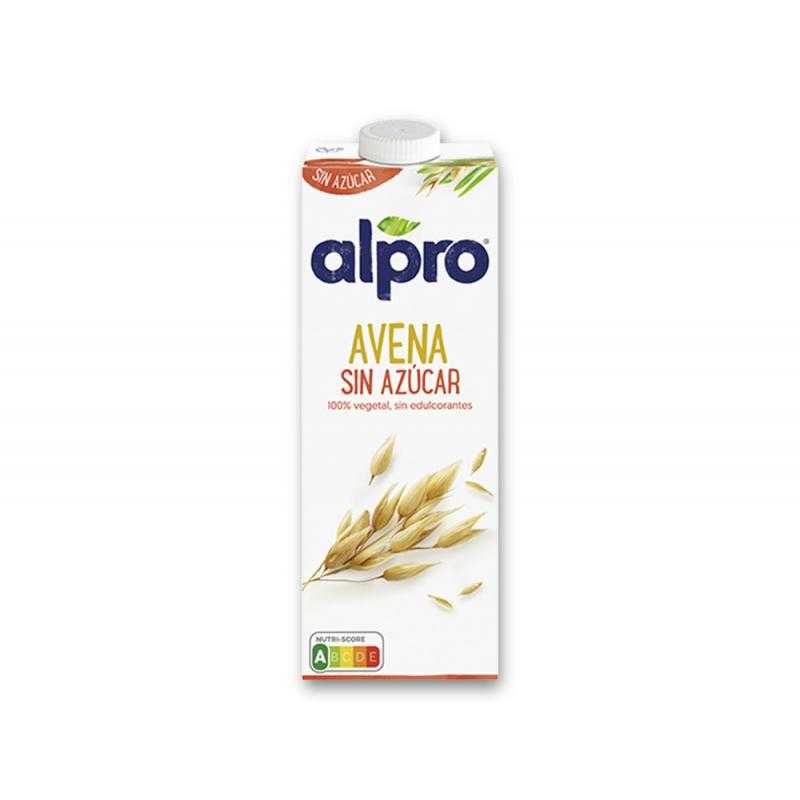 Bebida de avena alpro 100% vegetal sin azucar con calcio y vitaminas brik de 1 litro