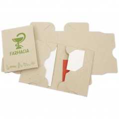 Funda documentación farmacia cartón reciclado