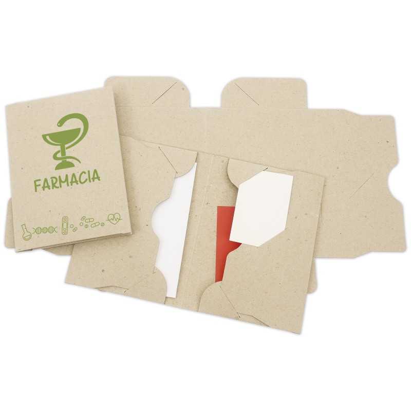 Funda documentación farmacia cartón reciclado