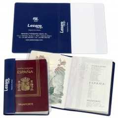 Funda pasaporte con 2 bolsillos