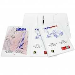 Carpeta de vinilo con 2 bolsillos verticales