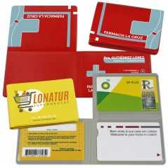 Funda portatarjeta triple