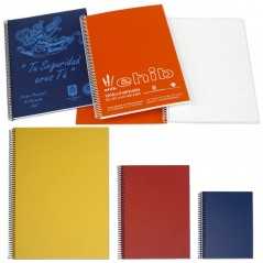 Libreta con gusanillo 100 hojas blancas