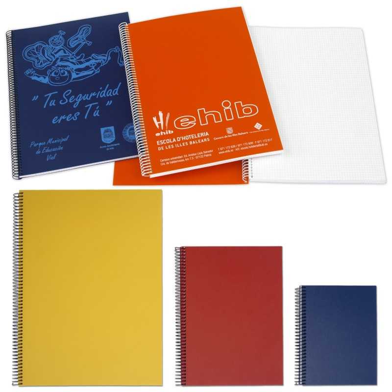 Libreta con gusanillo 100 hojas blancas