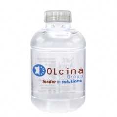 Botella de agua personalizada 25cl rpet reciclada. impresión directa dos colores. tapón transparente
