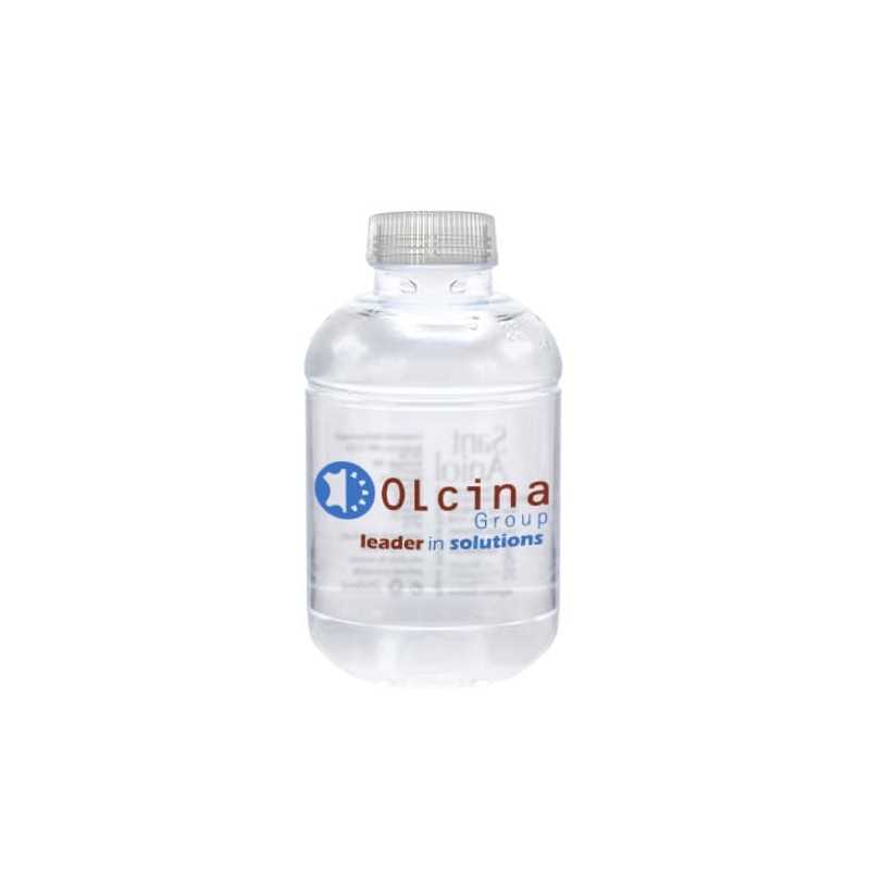 Botella de agua personalizada 25cl rpet reciclada. impresión directa dos colores. tapón transparente