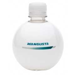 Botella agua redonda 330ml personalizada. sleeve-funda completa todo color. tapón transparente