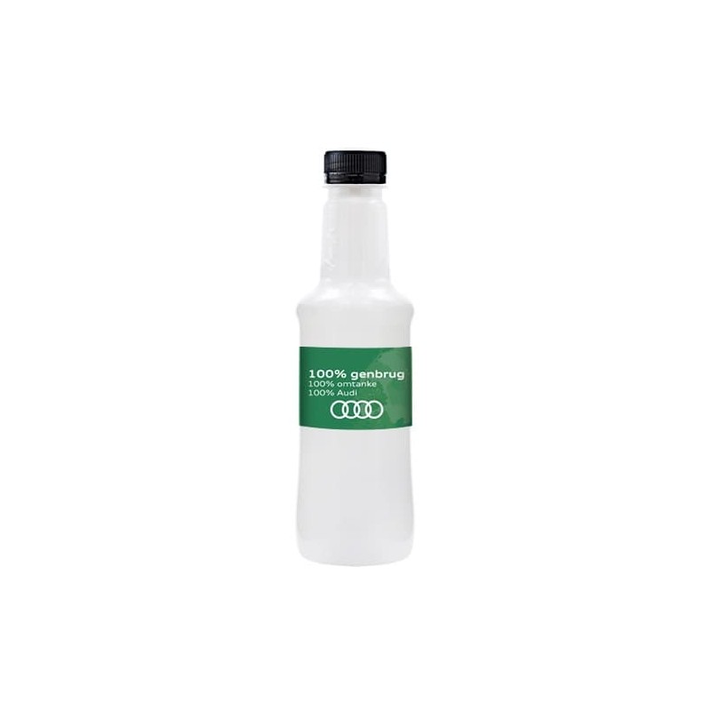 Botella blanca de agua alzola personalizada 33 cl. etiqueta papel a todo color. tapón negro
