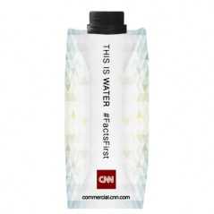 Brick de agua personalizado 50 cl. área completa a todo color. tapón negro