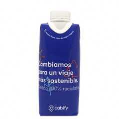 Brick de agua personalizado 30 cl. área completa a todo color. tapón blanco origen vegetal
