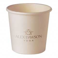 Vaso de cartón marrón personalizado 4oz/100ml, con capa interior PE Ĝ6x6cm. marcado un color