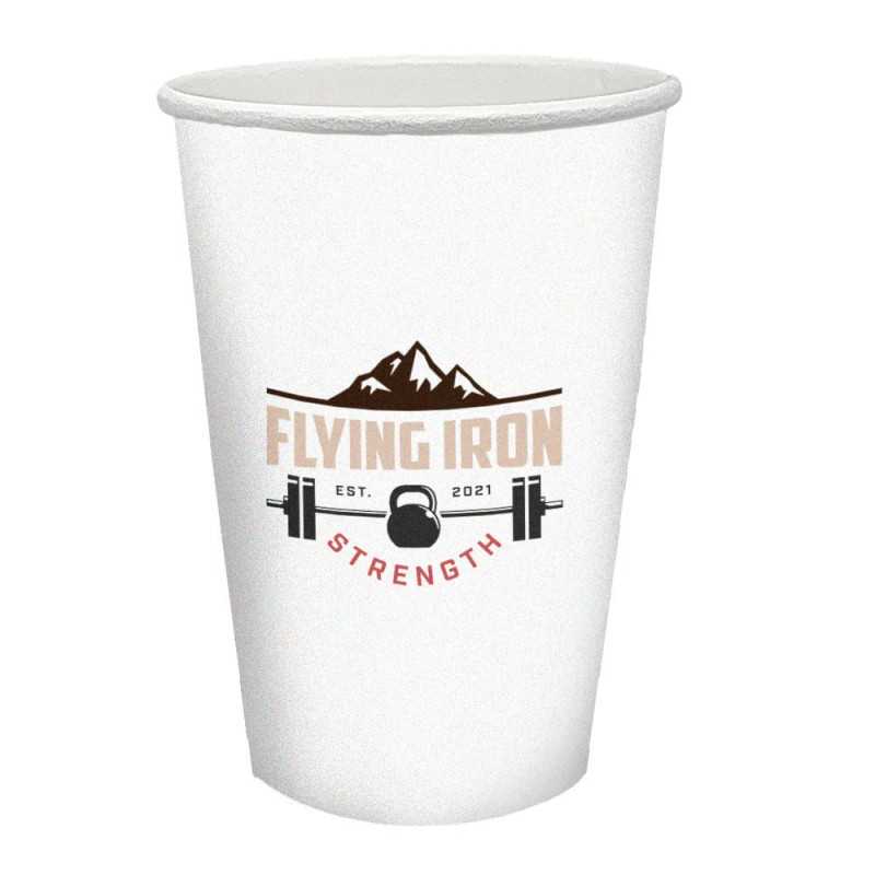Vaso de cartón 16oz/40cl, capa interior PE, Ĝ9x13cm. personalizado a todo color