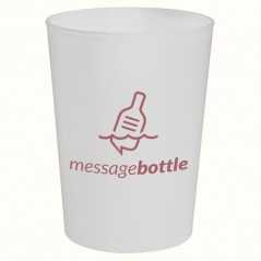 Vaso personalizado plástico translúcido 50 cl, PP. Ĝ8,7x11,7cm. marcaje a un color