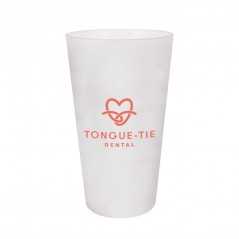Vaso personalizado plástico translúcido 60 cl, PP. Ĝ8,8x15,4cm. marcaje a un color