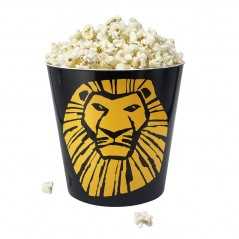 Cubo de palomitas negro personalizado 2,5 litros. Vaso plástico XXL 2,5l para palomitas. 16,3x16,3cm. 1 color