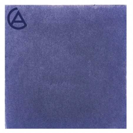 Servilleta azul personalizada doble punto 20x20 dp20. Impresa a 1 color