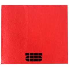 Servilleta personalizada doble punto 20x20 roja dp20. Impresa a 1 color