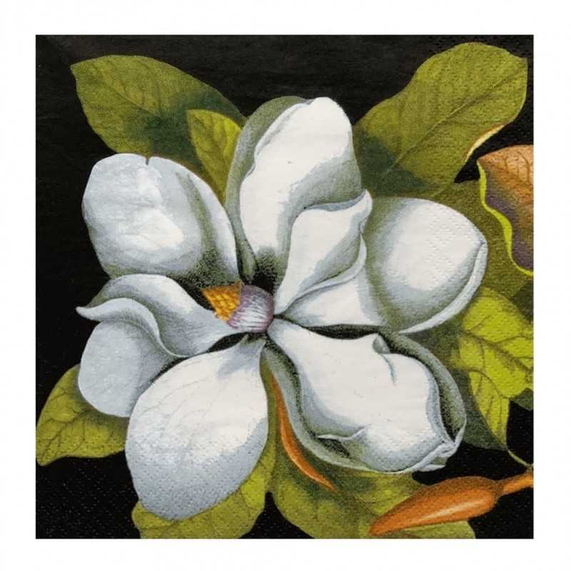 Servilleta blanca personalizada 33x33 3-capas, impresión cuatricomía en toda la superficie