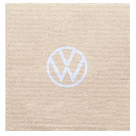 Servilleta reciclada personalizada 20x20, 10cm plegada. Impresa a 1 color